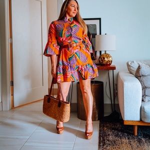 Farm Rio printed mini dress